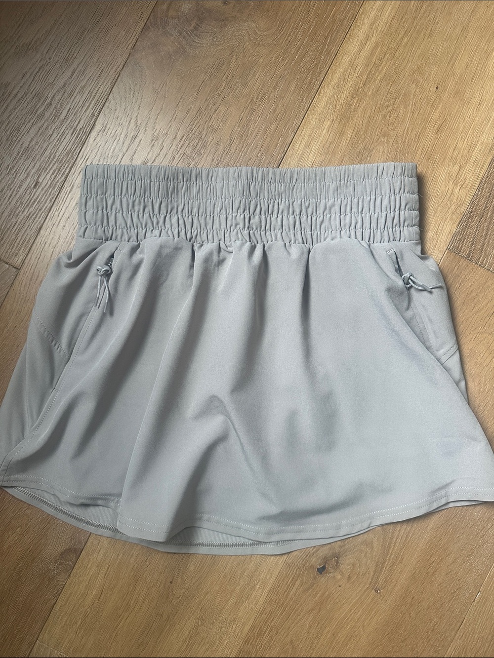Spanx Light Taupe Athletic Skort with Elastic Waist